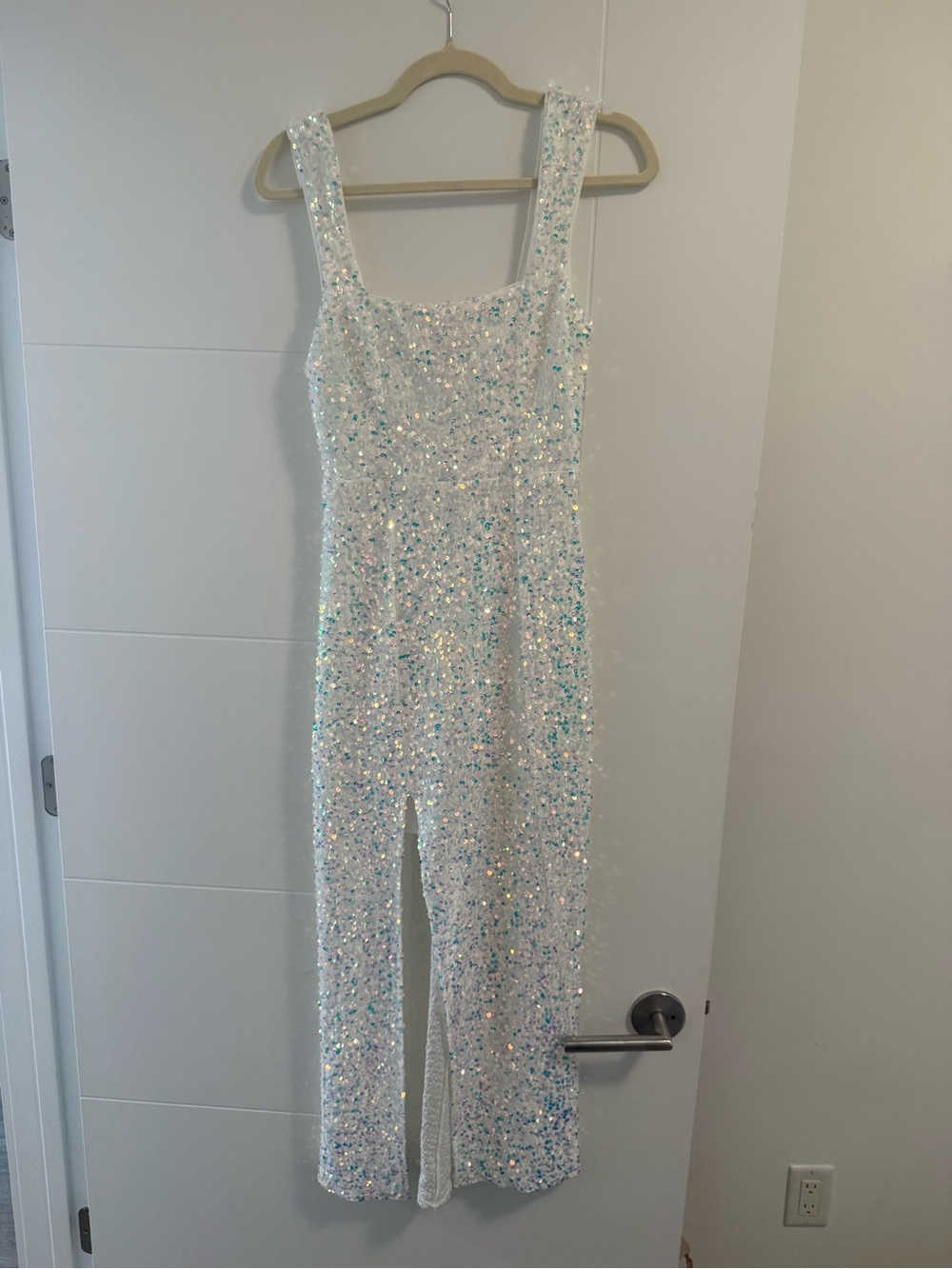 Show Me Your Mumu Sequin White Dress